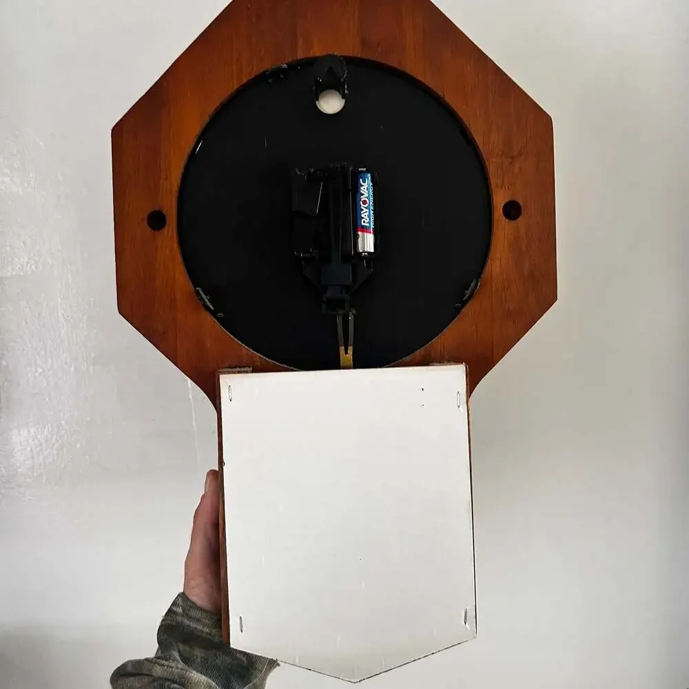 Pomerantz Ingraham Quartz Wall Clock with Pendulum